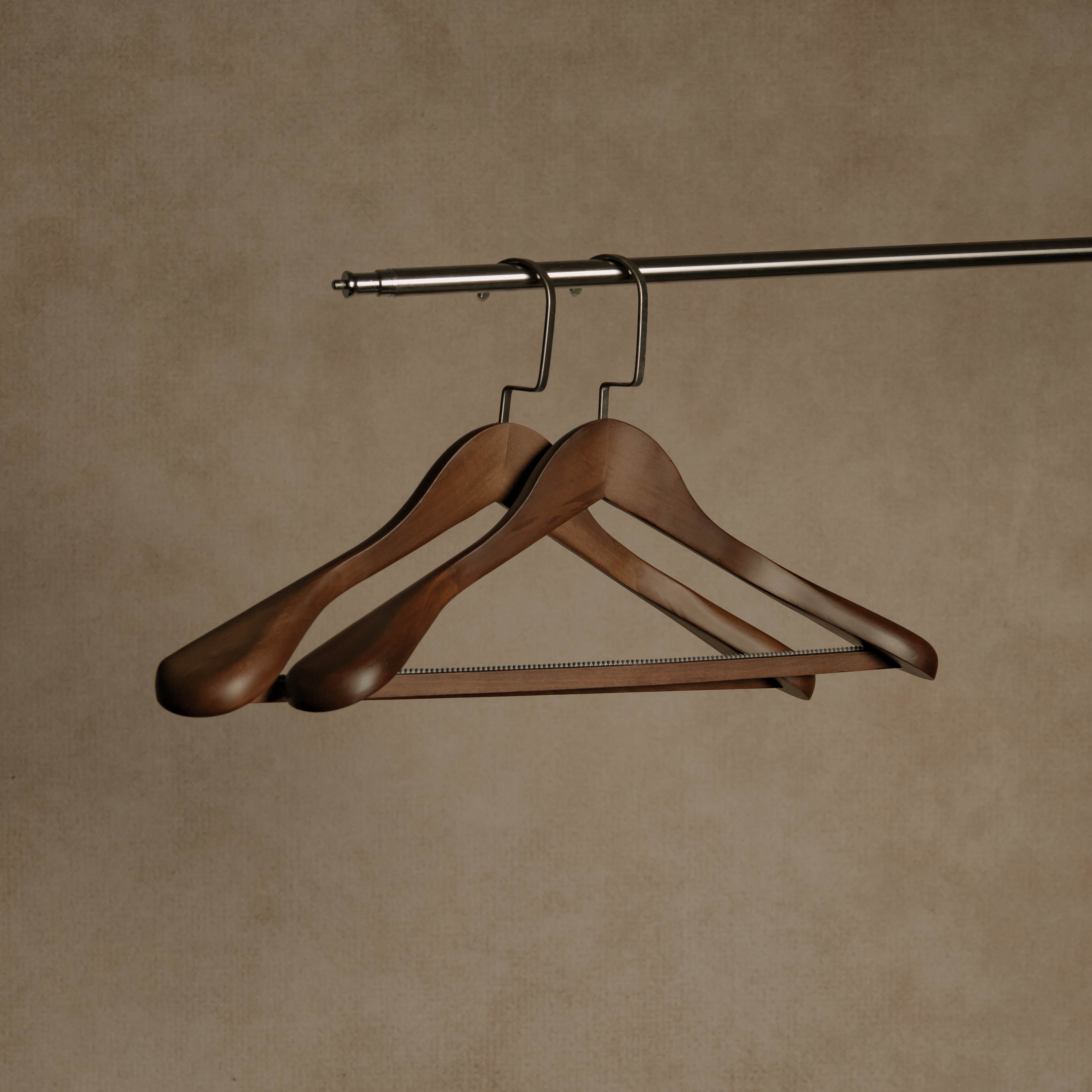 MAISON Hardwood Hanger with Integrated Trouser Bar
