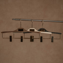 STUDIO Vinyl-Finish Resin Clip Trouser Bar Hanger